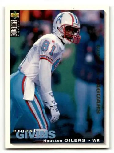 Original gloss 1995 Collector’s Choice #226 Ernest Givins Jacksonville Jaguars card