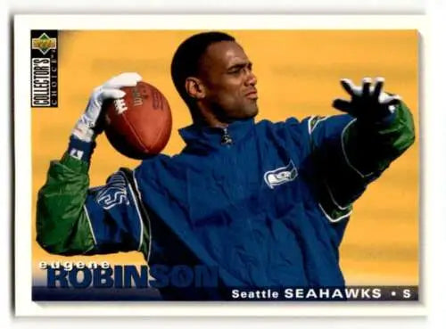 Eugene Robinson Seattle Seahawks football card with original gloss, 1995 Collector’s Choice