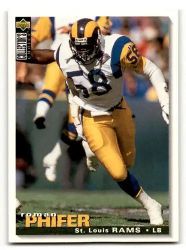 1995 Collector’s Choice #273 Roman Phifer St. Louis Rams Football trading card original gloss