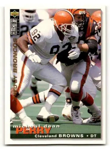 1995 Collector’s Choice Michael Dean Perry Denver Broncos Football Trading Card Original Gloss