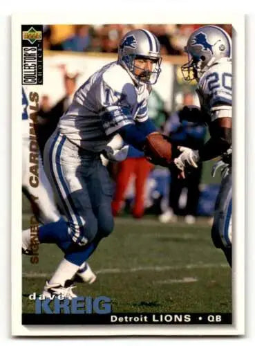 Dave Krieg Arizona Cardinals Football Card with original gloss from 1995 Collector’s Choice