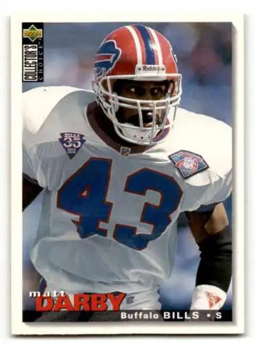 Matt Darby Buffalo Bills football card 1995 Collector’s Choice original gloss design