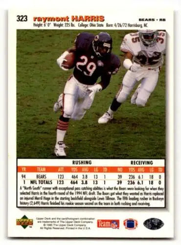 Raymont Harris Pittsburgh Steelers football card with original gloss 1995 Collector’s Choice