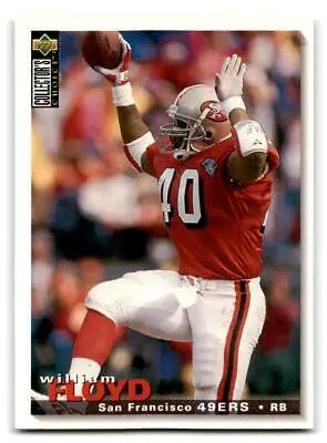 Football trading card of William Floyd from 1995 Collector’s Choice #330 series