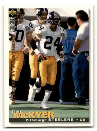 Tim McKyer Carolina Panthers football card from 1995 Collector’s Choice original gloss