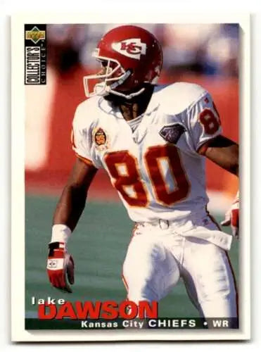 1995 Collector’s Choice #61 Lake Dawson Kansas City Chiefs football card original gloss