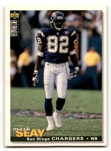 1995 Collector’s Choice Mark Seay San Diego Chargers original gloss football card