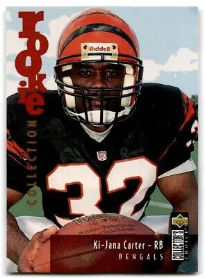 Ki-Jana Carter 1995 Collector’s Choice Rookie Football Card Cincinnati Bengals U12