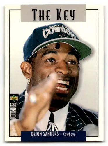 1995 Collector’s Choice Update U72 Deion Sanders football card with original gloss, NM