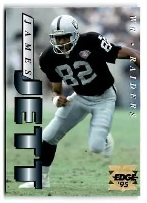1995 Collector’s Edge #103 James Jett Gold Logo football player card for collectors