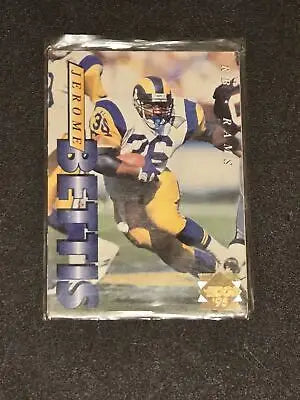 Jerome Bettis football card featuring 1995 Collector’s Edge Jerome Bettis Gold Logo
