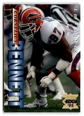 Cornelius Bennett football card from 1995 Collector’s Edge with Gold Logo design