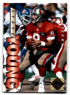 Steve Young trading card from the 1995 Collector’s Edge #181 set