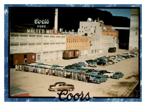 Vintage Coors brewery scene original gloss employee photo featuring Simply Sandoval near mint