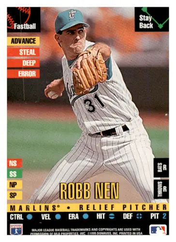 1995 Donruss Top of the Order #245 Robb Nen EX Excellent Marlins ID:65019 - Trading Cards