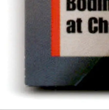 Corner of gray book with red bookmark for 1995 Finish Line Geoff Bodine merchandise