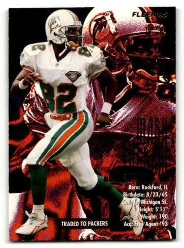 Mark Ingram Green Bay Packers Football Card with original gloss 1995 Fleer #220