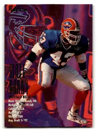 1995 Fleer #32 Matt Darby Buffalo Bills Football Card with original gloss in NM condition