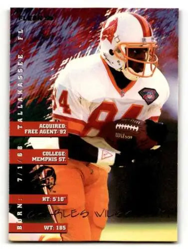 1995 Fleer #381 Charles Wilson Tampa Bay Buccaneers Trading Card with original gloss