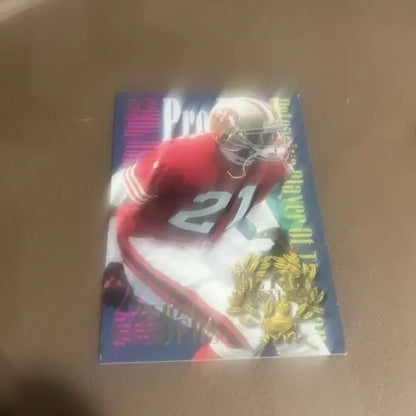 1995 Fleer Ultra Deion Sanders San Francisco 49ers card showcasing Ultra Achievement #7