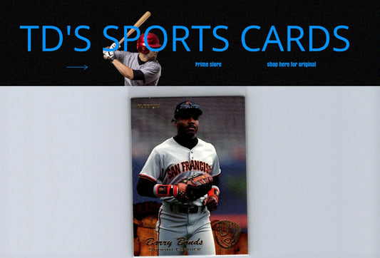 Barry Bonds baseball card from 1995 Fleer Update featuring Bonds Smooth Leather design