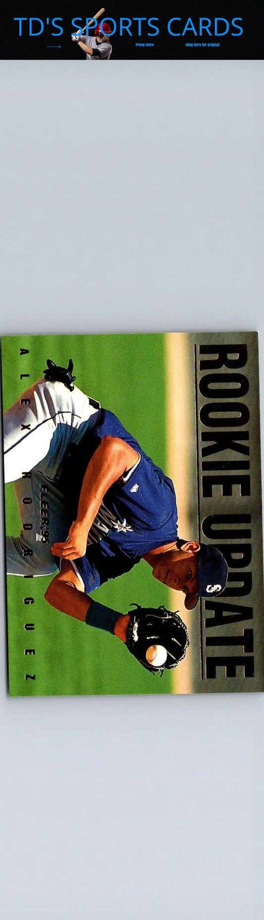 1995 Fleer Update #9 Alex Rodriguez Rookie Update card showcasing baseball talent