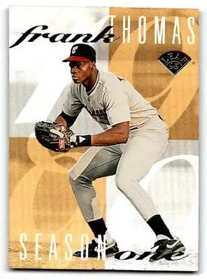 Frank Thomas baseball card from the 1995 Leaf #1 Frank Thomas collection