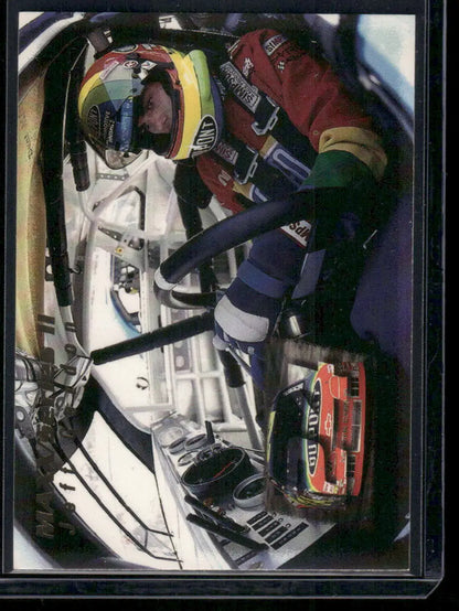 Maxx Jeff Gordon race car driver in full gear inside cockpit for 1995 MAXX Jeff Gordon #236 Auto Racing