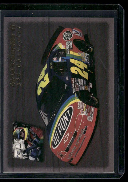 Collectible NASCAR trading card of Jeff Gordon #24 DuPont Chevrolet from Maxx Series II Jeff Gordan