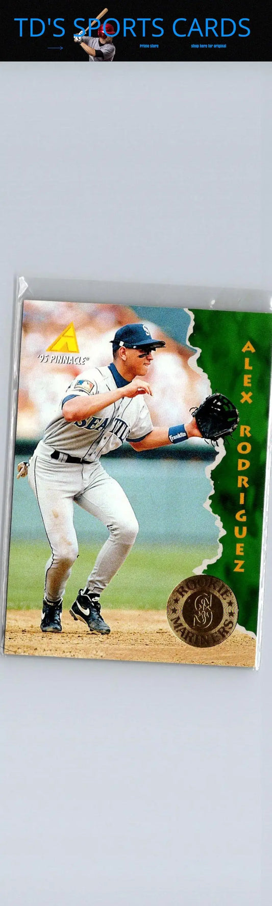 1995 Pinnacle #132 Alex Rodriguez Baseball Card for collectors and trading card enthusiasts
