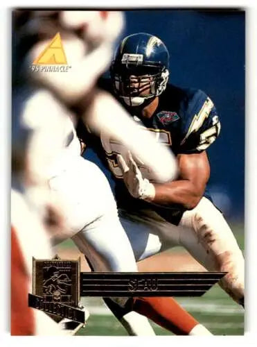 1995 Pinnacle Club Collection Junior Seau San Diego Chargers football trading card original gloss