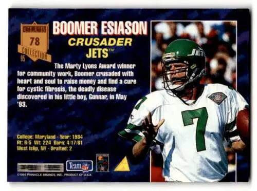 1995 Pinnacle Club Collection #78 Boomer Esiason original gloss football card