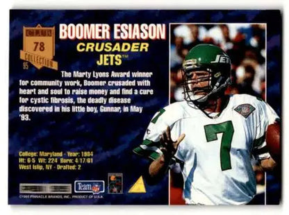 1995 Pinnacle Club Collection #78 Boomer Esiason original gloss football card