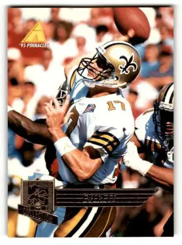1995 Pinnacle Club Collection #82 Jim Everett Football Trading Card with original gloss