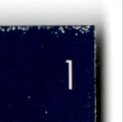 Dark blue playoff contenders football card featuring Steve Young with white 1 and wear marks