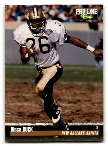 Vince Buck 1995 Pro Line #147 New Orleans Saints football card with original gloss