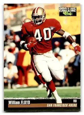 1995 Pro Line #166 William Floyd football card from the trading cards collection