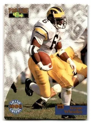 Vintage Tyrone Wheatley trading card from Pro Line Tyrone Wheatley Grand series