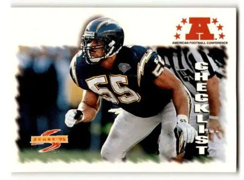 1995 Score #243 Junior Seau San Diego Chargers Football Card with original gloss condition