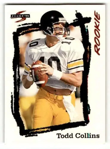 Todd Collins rookie football card with original gloss from 1995 Score, Buffalo Bills