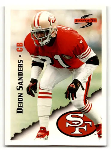1995 Score #9 Deion Sanders football card with original gloss, NM-MT condition
