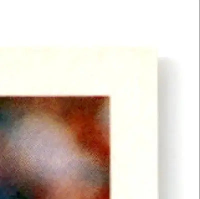 Abstract matted painting of Football Steve Young from 1995 Score Football San Francisco 49ers