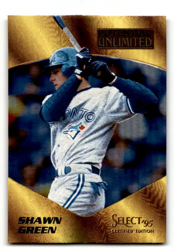 Select Certified Shawn Green baseball card with original gloss from 1995 Select Certified
