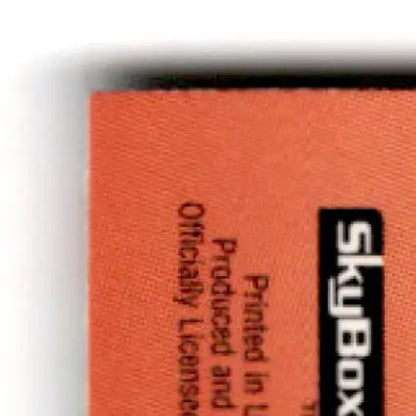 Orange fabric with black text from Skybox Football Impact featuring Impact Marcus Allen #70 Kansas City Chiefs