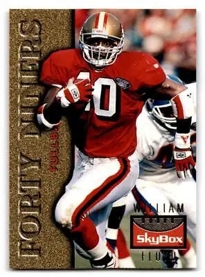 1995 SkyBox Premium #117 William Floyd trading card featuring a football player