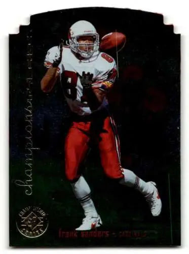 Frank Sanders Arizona Cardinals football card with original gloss from 1995 SP Championship