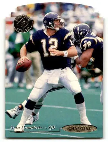 Stan Humphries football card from 1995 SP Championship with original gloss, Chargers collectible
