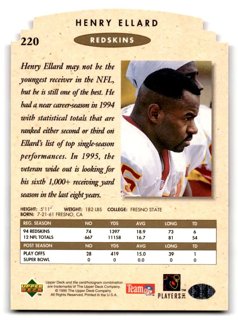 1995 SP Championship #220 Henry Ellard Die Cuts - Trading Card