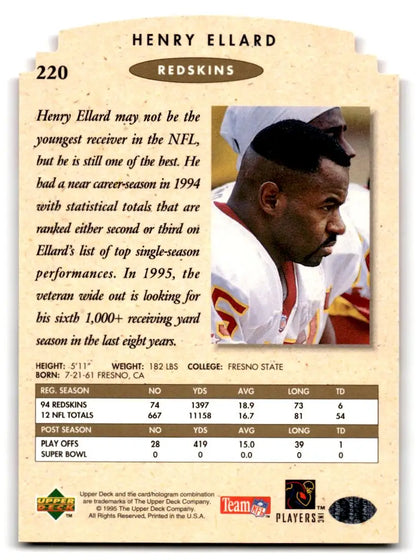 1995 SP Championship #220 Henry Ellard Die Cuts - Trading Card