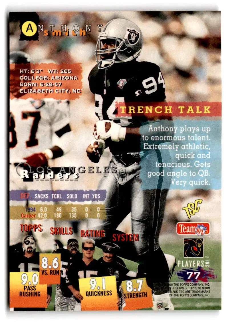 1995 Stadium Club #77 Anthony Smith - Trading Cards